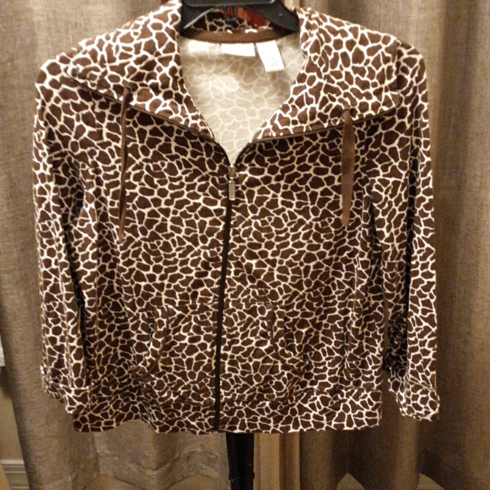 Kim Rogers giraffe print jacket